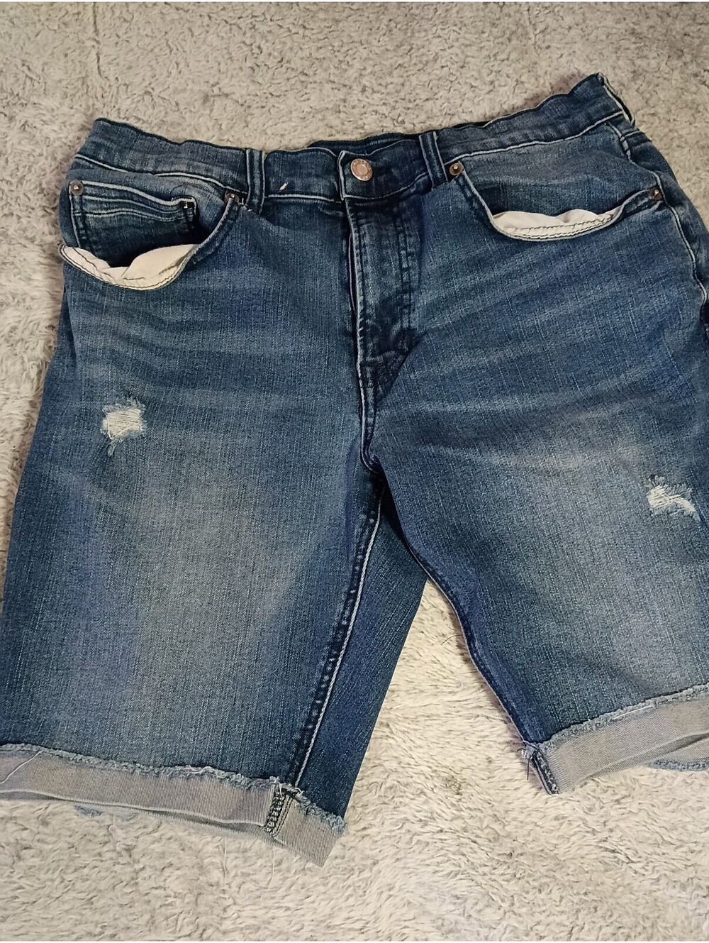 Arizona Jean Co. Womens Slim Fit Flex Denim Shorts Size 32